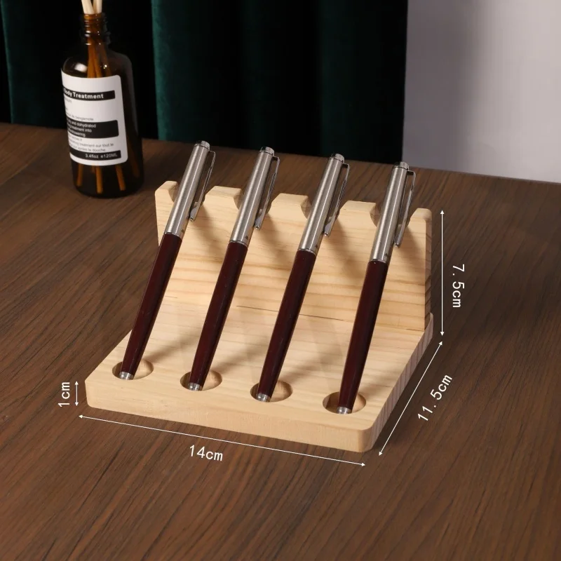 1 Stück Schreibtisch-Organizer aus Holz in Walnussfarbe – Stifthalter, Handyhalterung und Aufbewahrungslösung für Büro und Schule – Detail 6