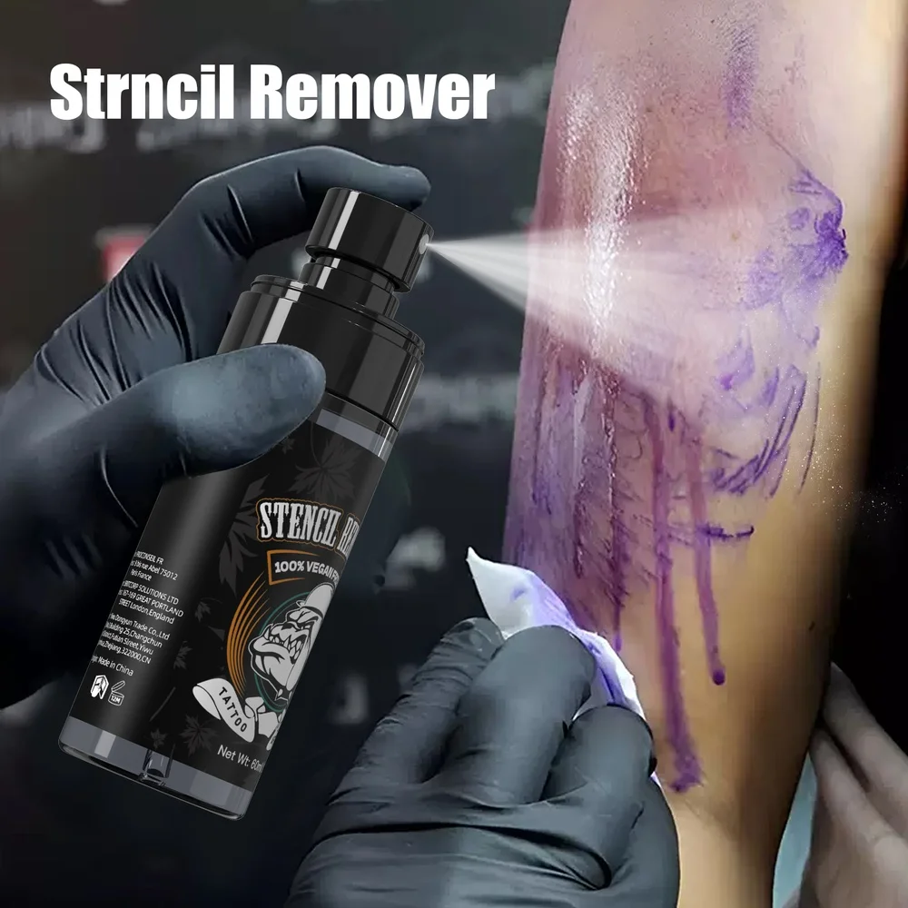 DQFART New 60ml Tattoo Transfer Removal Spray 120ml Tattoo Transfer Gel High-quality Long-lasting Supplies Professional Artists