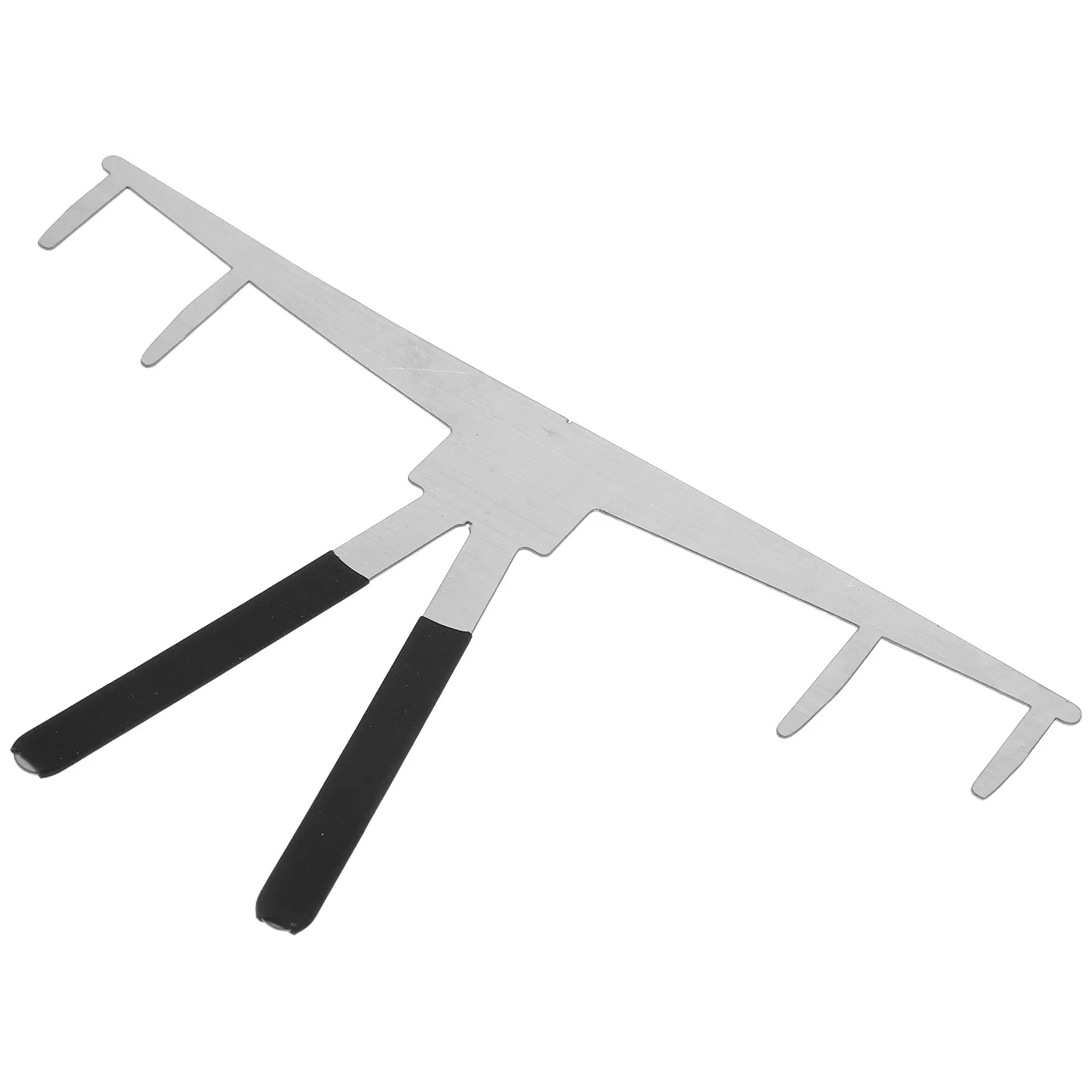 Stainless Steel Eyebrow Positioning Ruler Brow Template Tool for Professional Tattooing and At-Home Eyebrow Drawing and Shaping