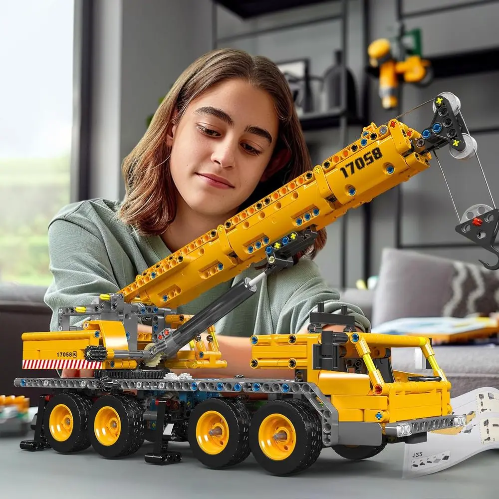 City Mobile Crane Truck Bauset, 997-teiliges Konstruktionsspielzeug für Kinder ab 8 Jahren, ideales Geschenk für Kinder und Erwachsene