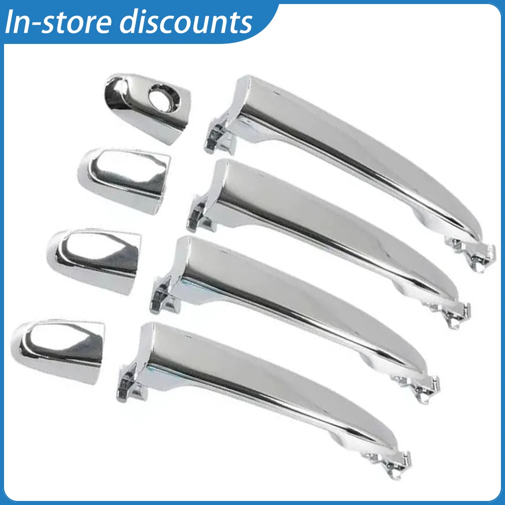 

Chrome Exterior Door Handle Complete Set for 2006 Toyota Camry, Quality Replacement , OEM 69210-0N010 69210-58010 69211-35080