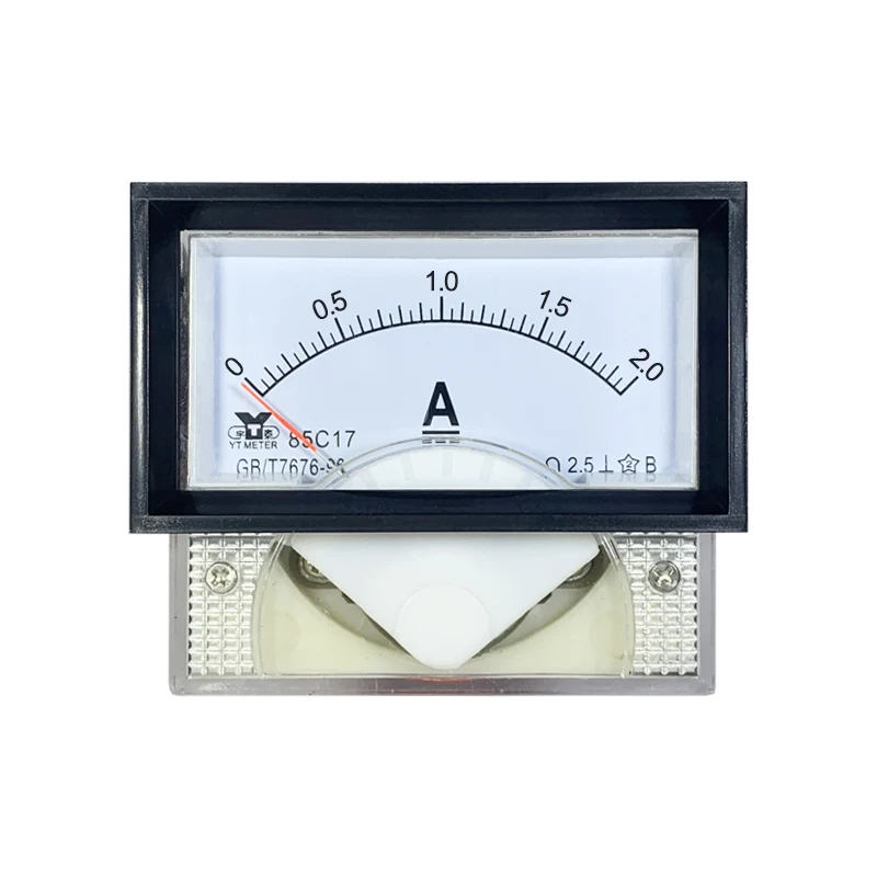 85C17 DC ammeter 30mA 50mA 500mA 1A 2A 3A 5A 10A 15A pointer DC circuit instrument black meter rectangular 100A requires shunt