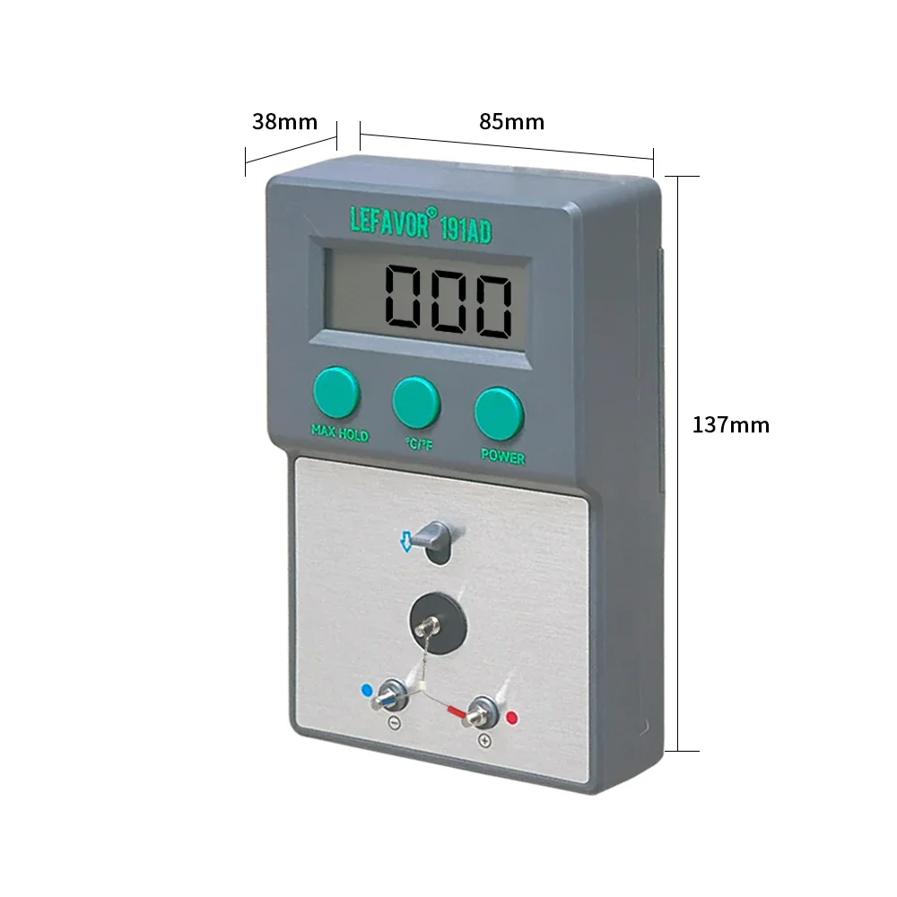 Tester di temperatura della punta del saldatore portatile saldatore pistola ad aria forno di saldatura Tester di calibrazione della temperatura 0-800 ℃