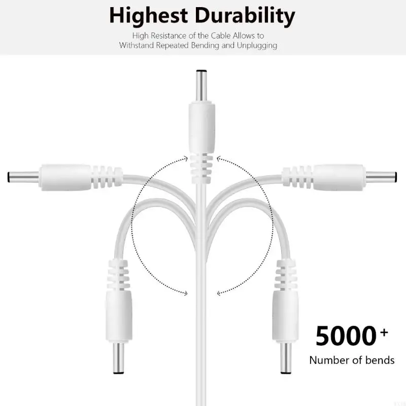 Многочисленная USB до 3,5x1,35/5,5x2,1 мм зарядная зарядная адаптер Адаптер Адаптер Кабельный провод для настольной лампы