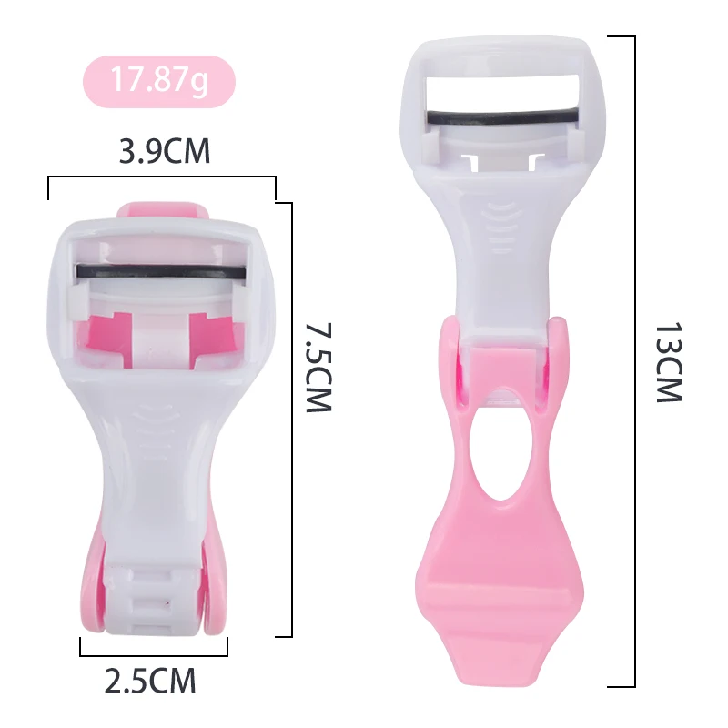 1 stücke Tragbare Falten Wimpern Curler Falsche Wimpern Verlängerung Hilfs Werkzeug Lash Curling Clip Schönheit Kosmetik Make-Up-Tools – Detail 2