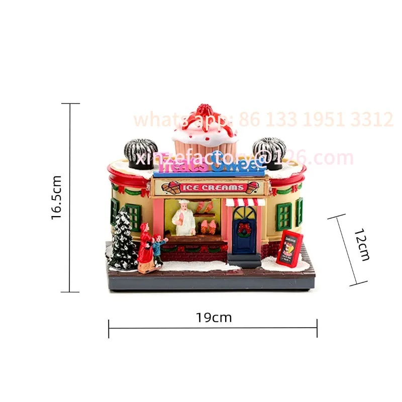 

Customizable Christmas New Year Gift Rotating Glowing Octave Box Xmas Creative Kitchen Ornament Decoration Christmas Children Mu