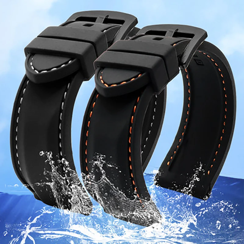 20mm 22mm Silicone Rubber Watchband For Citizen AW5000 AW0010 Watch Band BM8475 Light Kinetic Energy Waterproof Sport Strap Belt