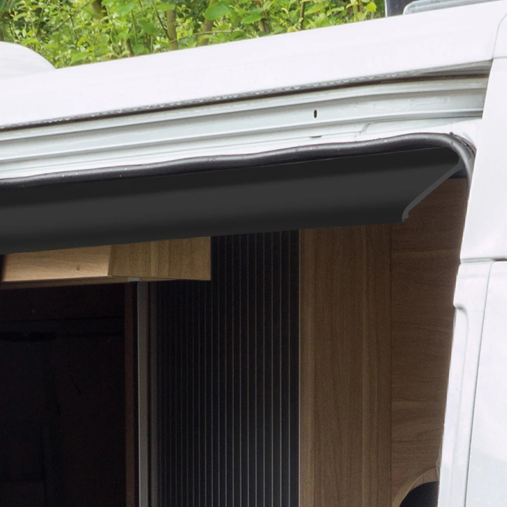 دائم RV الجانب الباب المطر الحرس مانعة لتسرب الماء شريط مطاطي لشركة فيات Ducato VW T5 T6 لفورد ترانزيت عربات التخييم Rv الملحقات