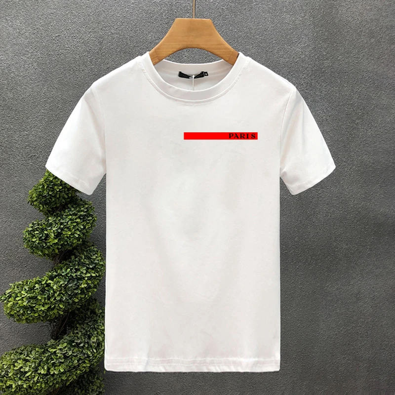 Luxusmarke Paris Hochwertige bedruckte Paar-T-Shirts Sommer Harajuku für Männer/Frauen Kurzarm-T-Shirt Asiatische Größe – Detail 4