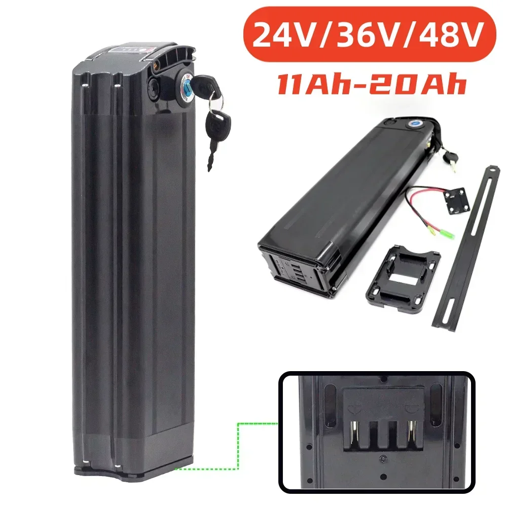 

36V 20Ah Battery 18650 Lithium Rechargeable Battery Built-in Bms for Silverfish 250W-750W Bafang Motor Kit with 42v 2A Charger.