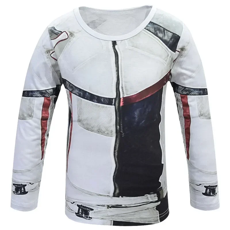 Costume di Halloween per bambini Discendenti 3 Jay Carlos Costumi Cosplay Zentai Divertente vestito da festa 3D Tuta T-shirt Pantaloni Set di abbigliamento