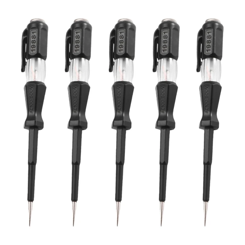 Steel Electric Tester Pen Featuring Long Light & High Accuracy for Accurate Electrical Measurement 100V to 500V