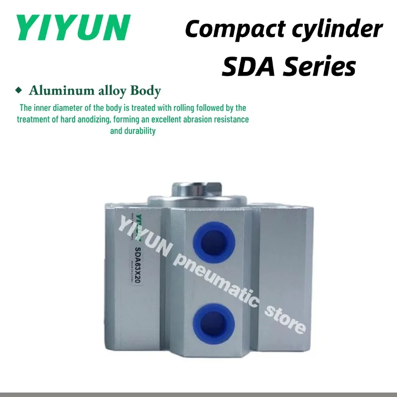 SDA63X5X10X15X20X25X30X35X40X45X50X60X70X80X90X100 S B SB Compact cylinder SDA Series Pneumatic component tools