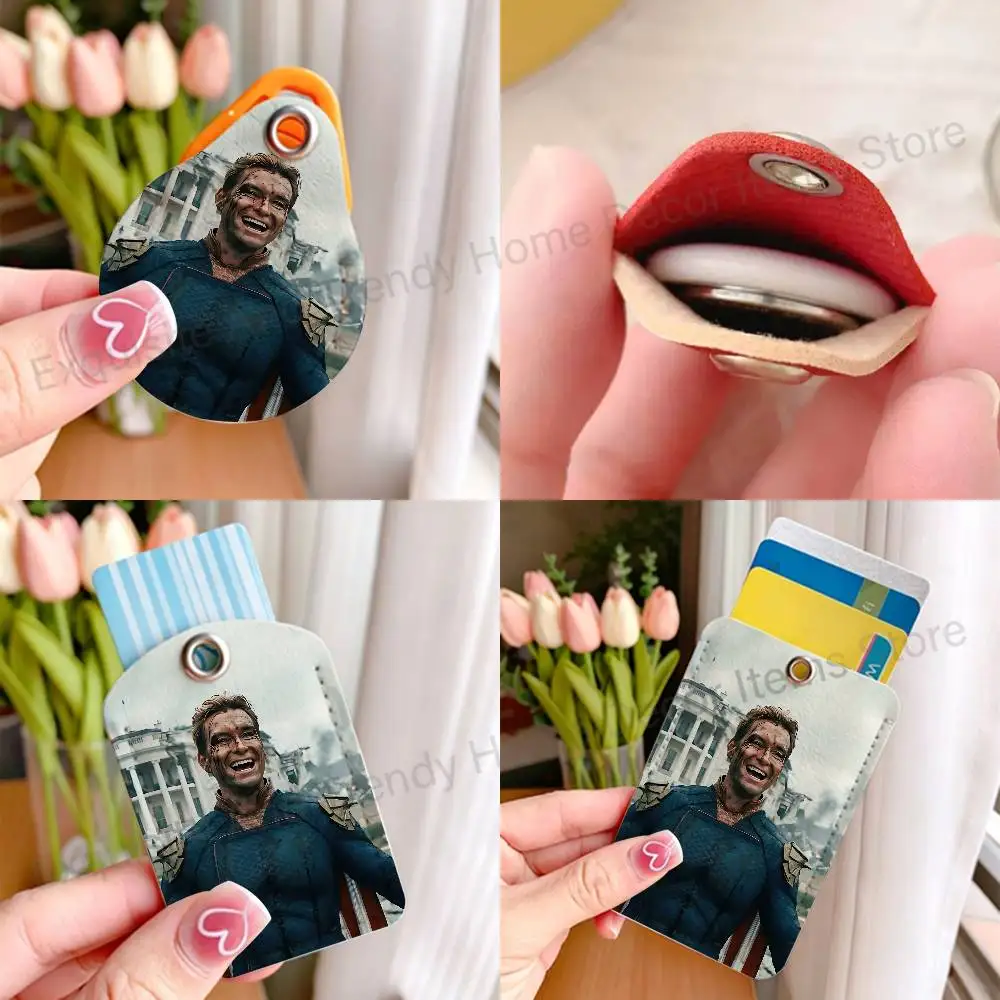Eye H-Homelanders S-Superpower Custom Access Card Case Leather Card Holder Transportation Card Case Gifts