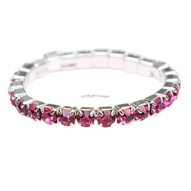 Fashionable Moissanites Stretch Rings Accessory Delicate and Flexible Stacking Rings for Fashion Forward Women