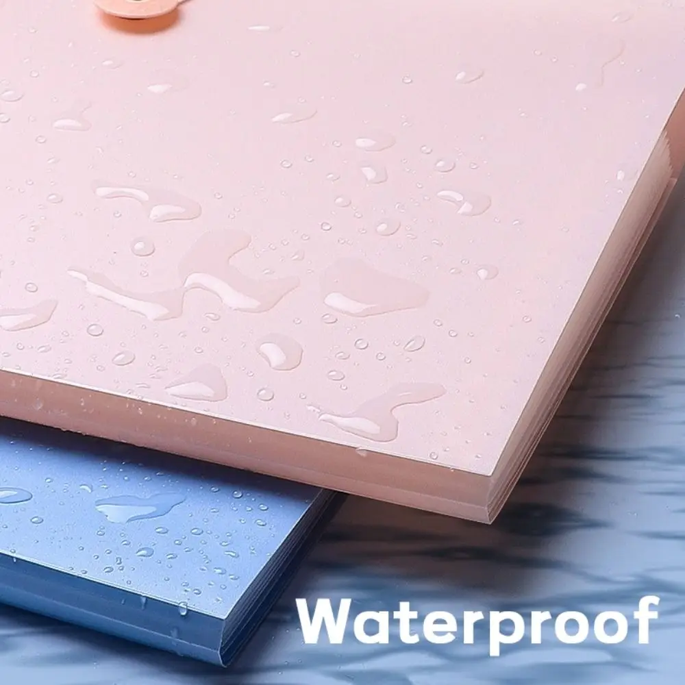 Waterproof A4 File Folder Test Paper Storage 4/8/12 Pockets Organ Bag PP Classified Storage Portfolio Organizer School Office