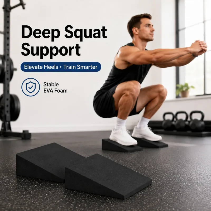 1/2PCS Multi Size EVA Squat Wedge Slant Board Calf Stretch Ramp Foot Ankle Mobility Trainer for Fitness Exercise