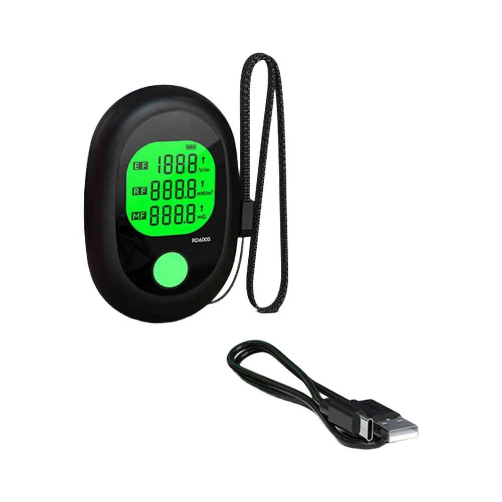 3-in-1 Portable Electromagnetic Field Radiation Detector, Home & Travel Dual-Use Rechargeable Radiation Detector