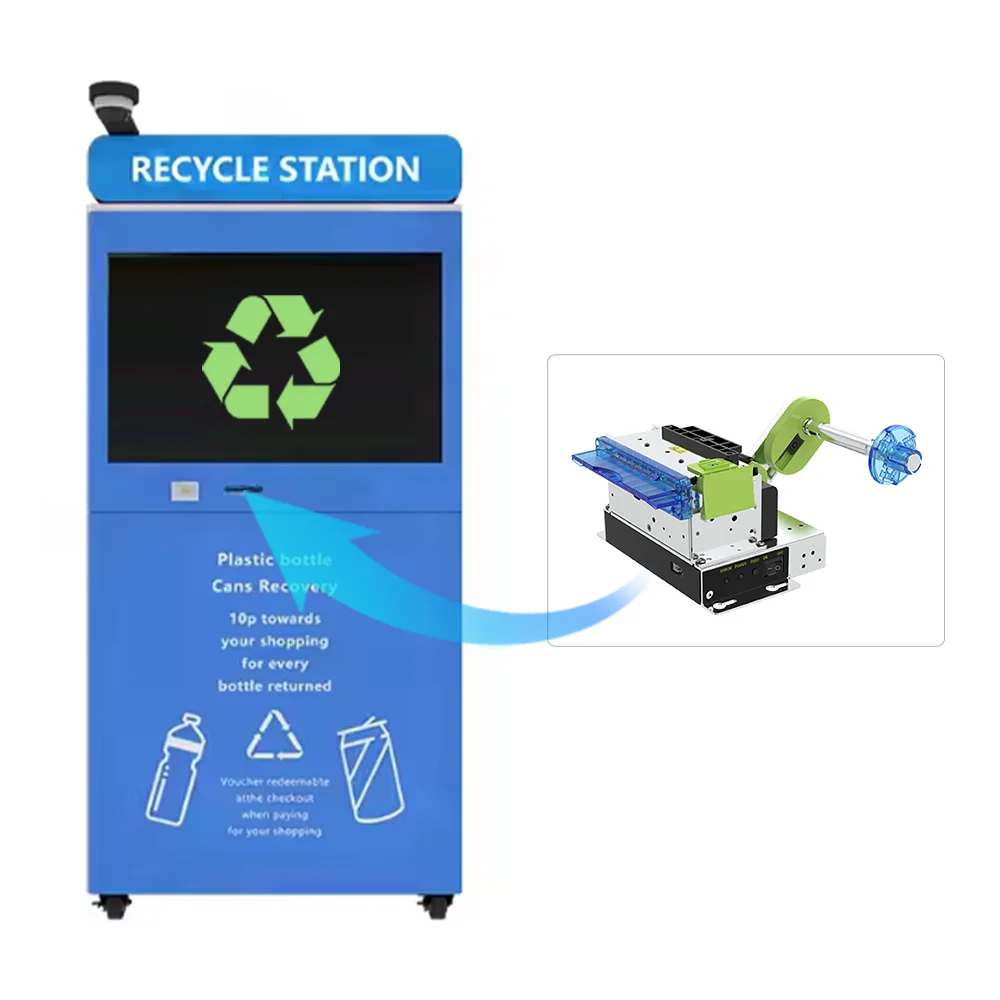 Cashino KP-302 80mm RS232 USB Embedded Auto Cutter Kiosk Thermal Printer for Plastic Bottle Recycling Machine