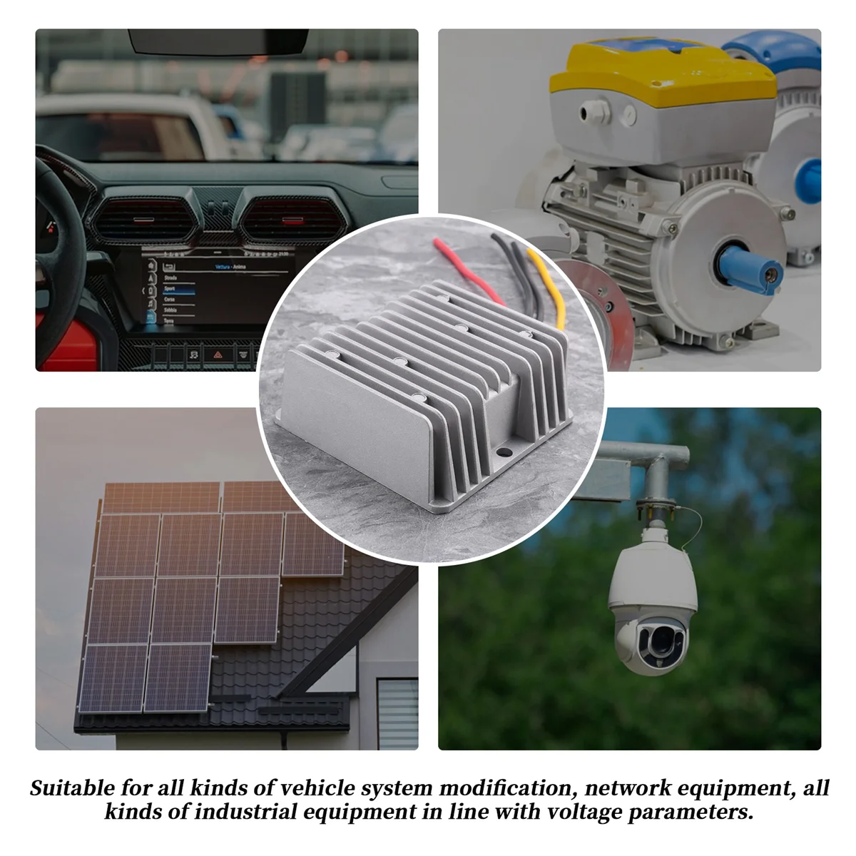 Modul DC-DC Konverter Daya Peredam Regulator Konverter DC/DC 48V Ke DC 12V 20A 240W Baru