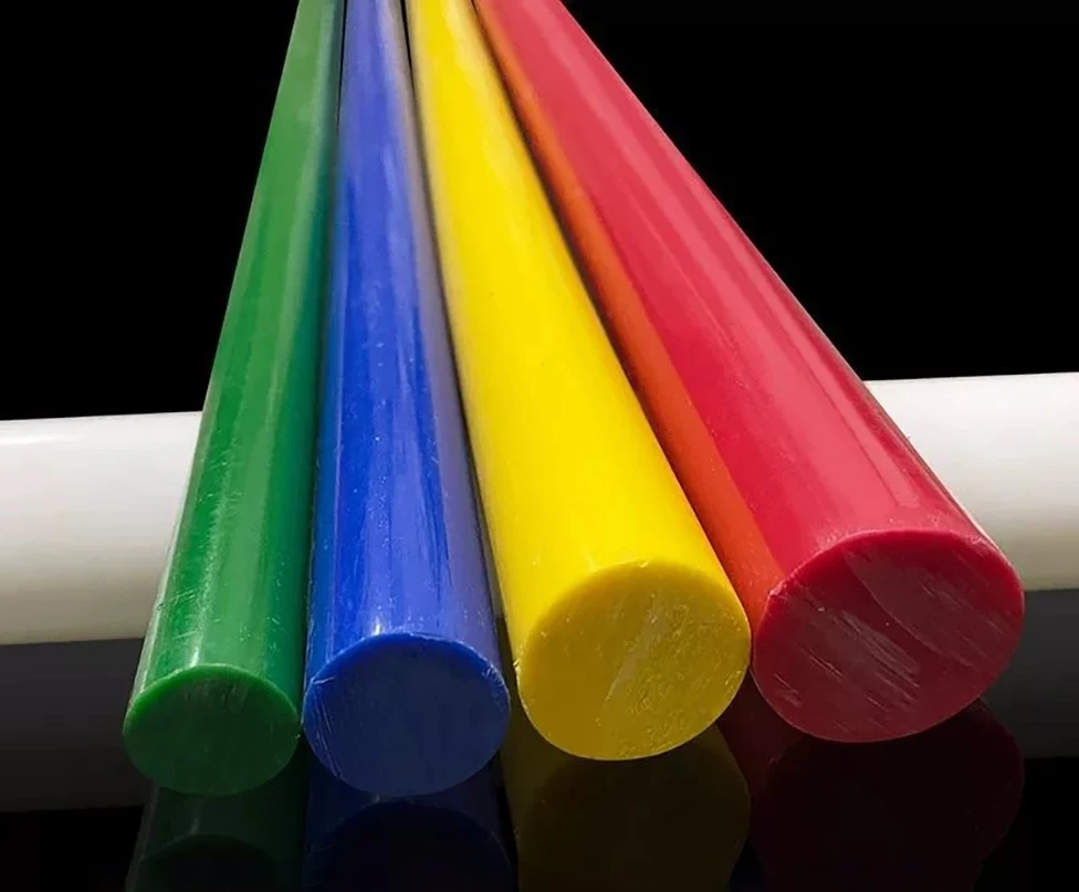 Polyoxymethylene Round Rod, Black, White, Red, Green, Blue, Yellow Polyoxymethylene Rod