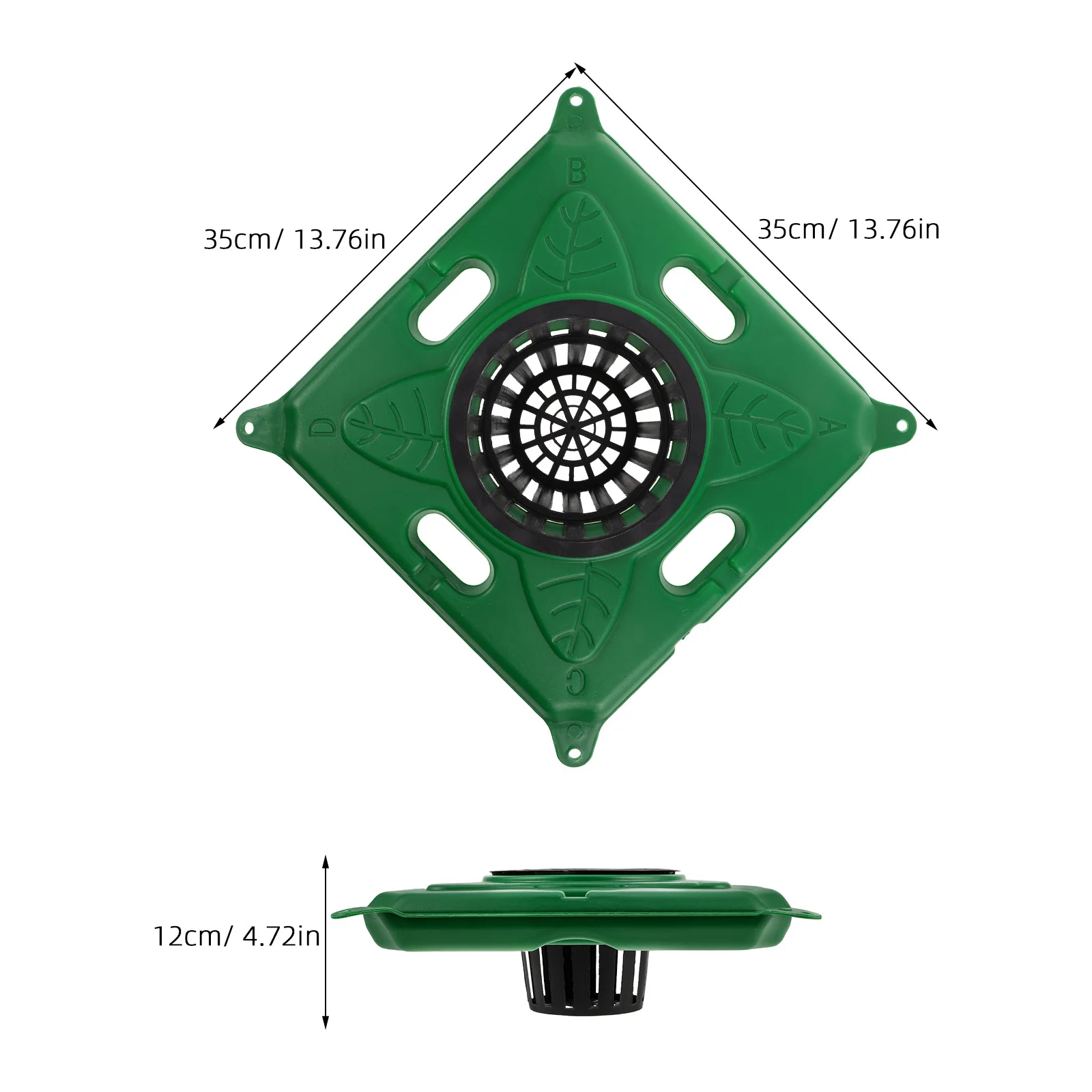 زارع عائم لجزيرة الزراعة المائية نظام Aquaponics المزدهر مادة بلاستيكية متينة ديكور حديقة المياه تعزز التنوع البيولوجي