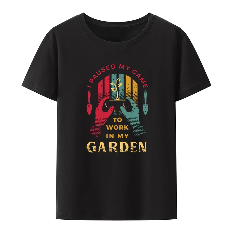 Gardening Gift Gardener Graphic Printed Funny Tee Shirt Male Casual Anime T-shirt Comfortable Blouse Breathable Tops Camisa Cool