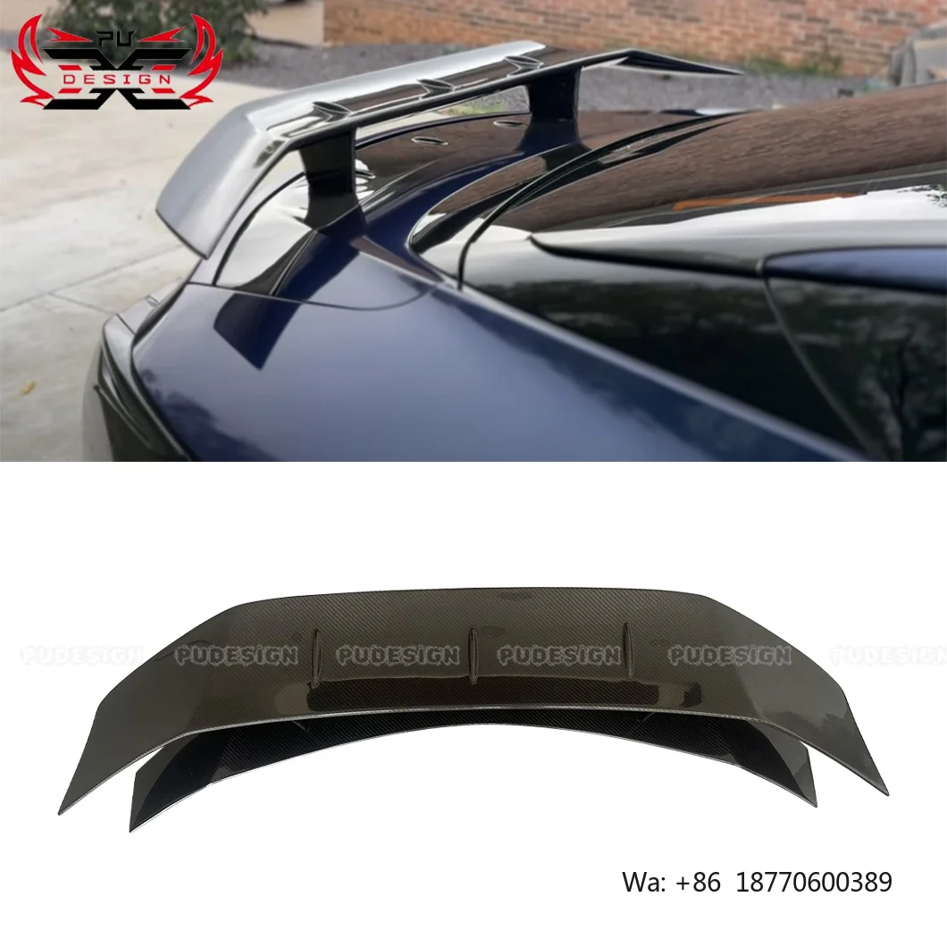 PU Carbon Wholesale for Lexus LC500 LC500H Dry Carbon Fiber Electric Tail Wing Rear Spoiler Carbon Rear Wing Car Parts