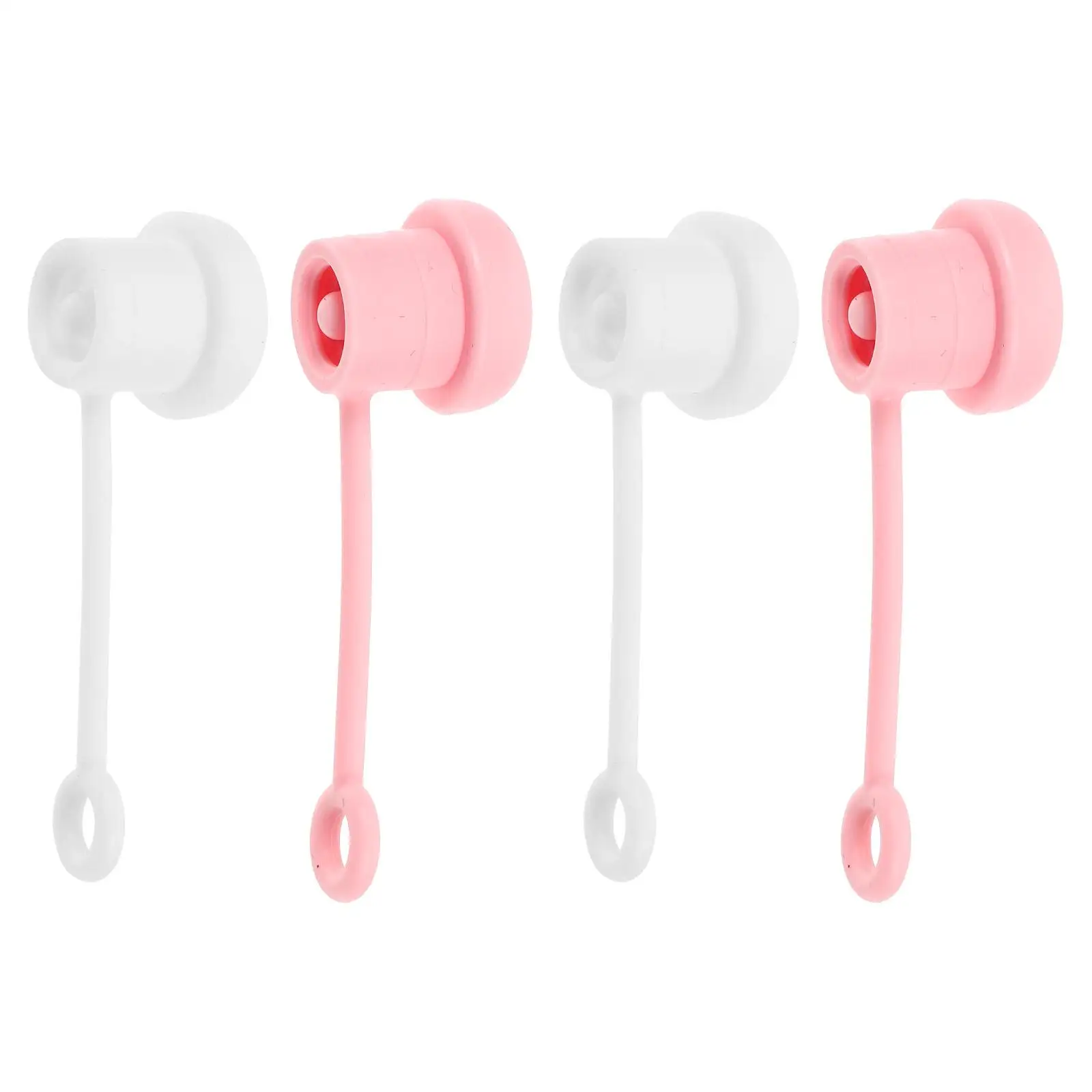 

4 Pcs Silicone Straw Covers Dust Proof Caps for 6~10mm Straws Tumbler Cup Lids Reusable Easy Clean Practical Straw Cap