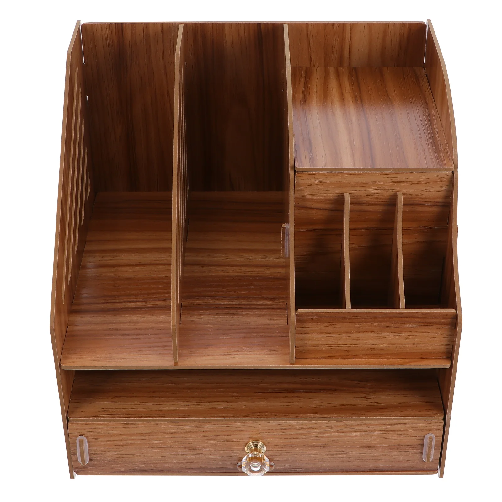 

Wooden Storage Box Desk ganizer Fiberboard Cube Container Smooth Polishing Classic Shape Multifunctional