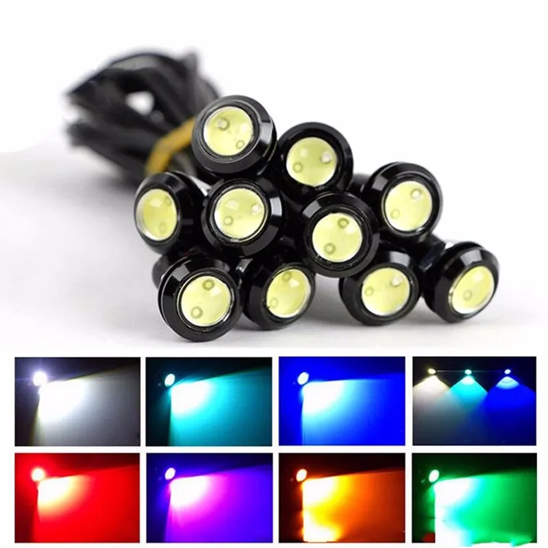 

100PCS 18MM/23MM Car LED Eagle Eye DRL DayTime Running Turn Signal Light Backup Reversing Parking Signal Lamp Waterproof light