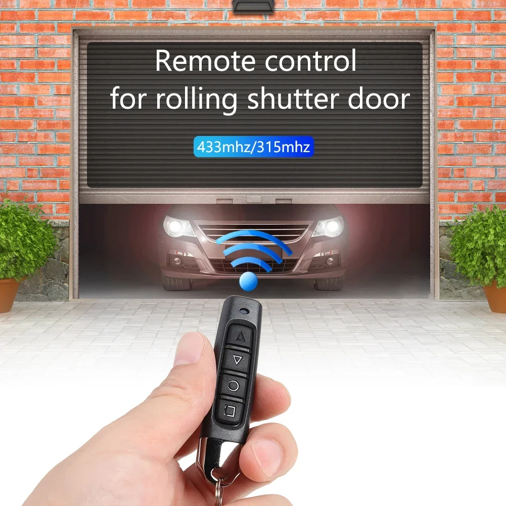 1-4Pcs 315/433MHz Auto Copy Remote Control Electric Garage Door Opener Remote Controller Duplicator Clone Cloning Code 4 Keys