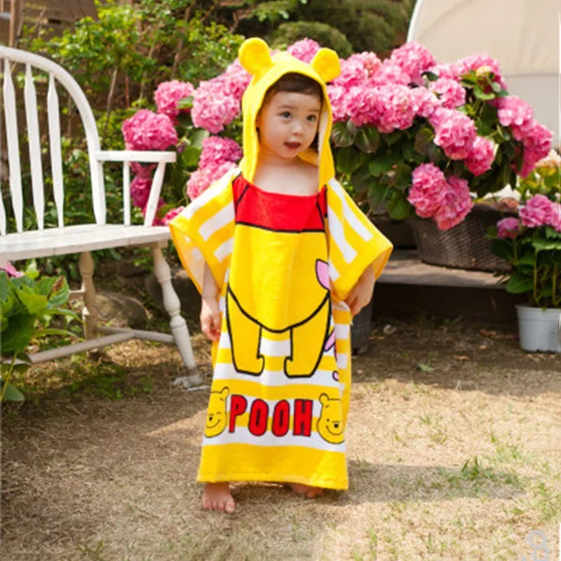 Disney Kids Cartoon Mickey Minnie Bath Towel Baby Boy Cars Girl BeachTowel Cape Towel Gift 60X120cm