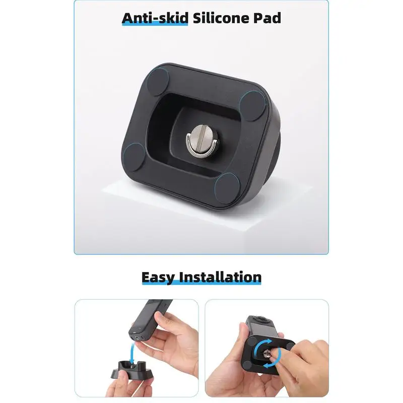 Черная основа для камеры База для панорамной камеры Стабильная подставка для камеры Портативная удобная поддержка камеры Стильная подставка для камеры