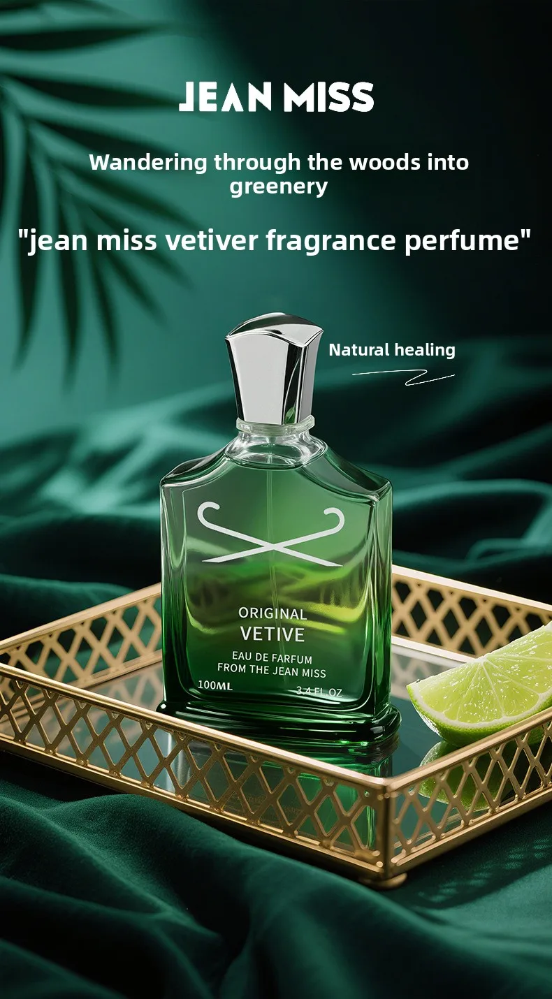 New men's perfume lasting fragrance TK cross-border foreign trade TEMU pure vetiver perfume wholesale