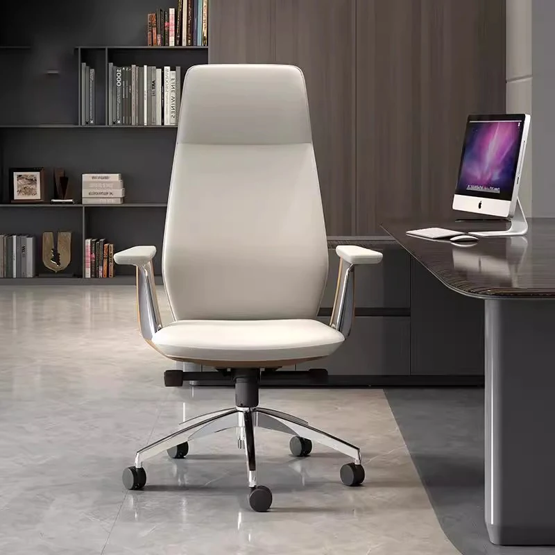 Cadeira giratória moderna luxuosa de couro da cadeira de escritório executiva ergonômica para escritório