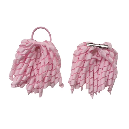 Imagen 2 del producto Korker-Diadema elástica para el pelo, soportes PonytaiL de 5 pulgadas, cintas con borlas rizadas, serpentinas, lazos para el pelo, Clips, lazos, Bobbles para niñas y niños, 1 Uds.