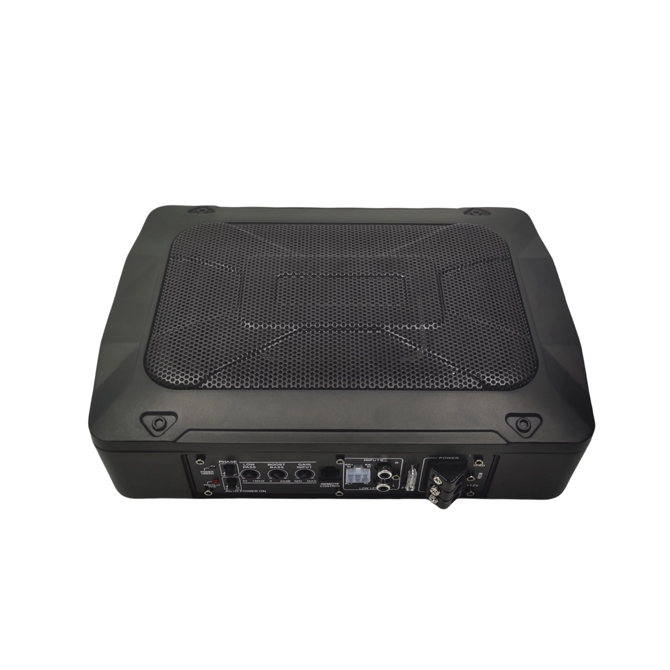 Fuerte sonido del coche de graves debajo del asiento Subwoofer Auto pasivo activo Slim Subwoofer caja de aluminio 6*9 pulgadas subwoofer del asiento del coche