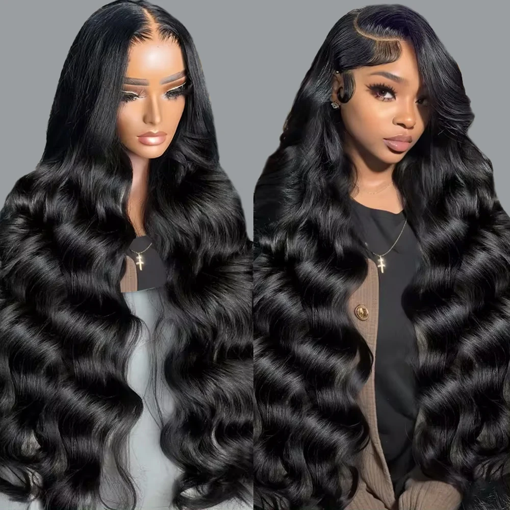 Body Wave Brazilian Remy 13x6 Water Curly Lace Front Wigs 13x4 Lace Frontal Human Hair Wigs 40Inch Preplucked For Women On Sale