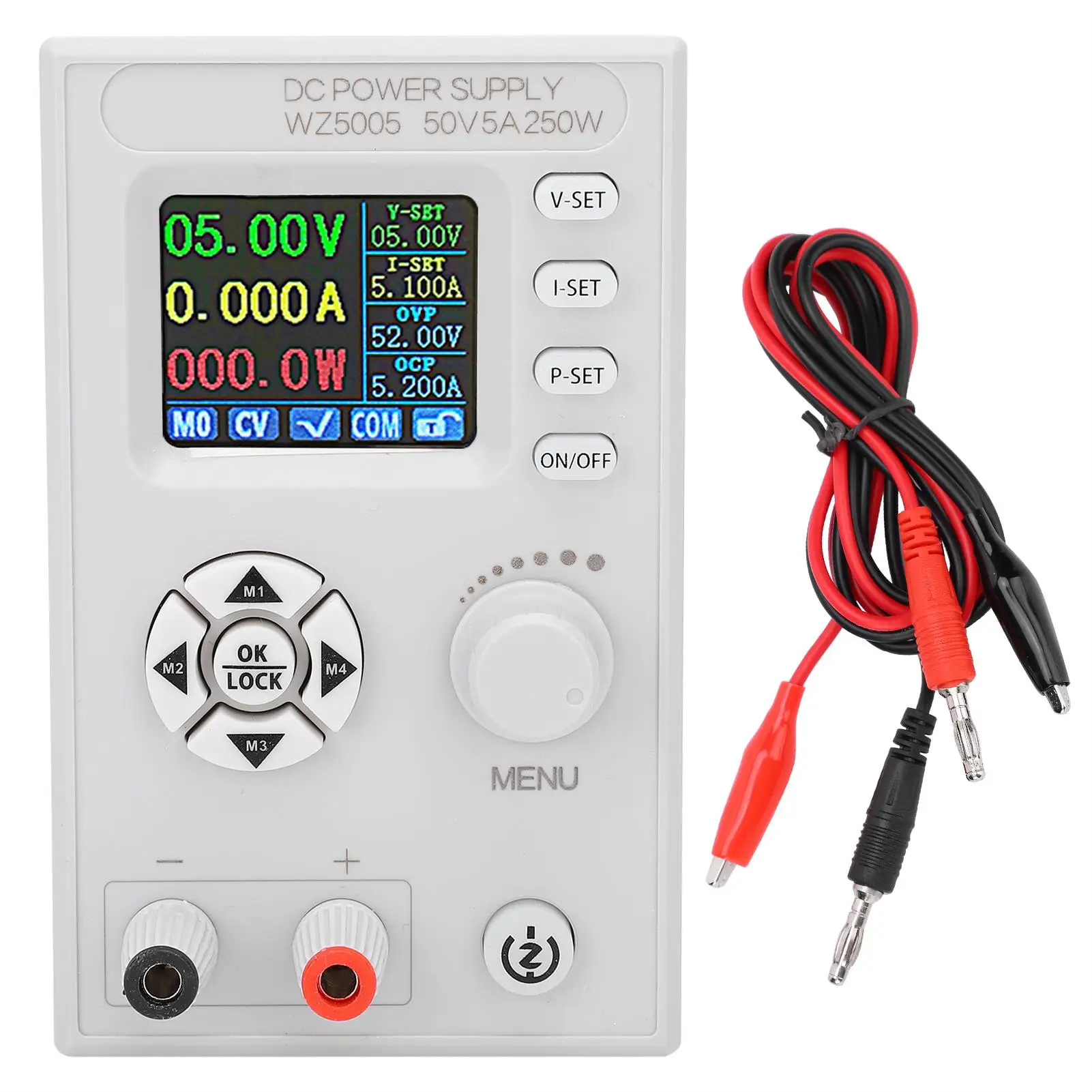 Adjustable DC  Power Supply with LCD Screen 6-55V Digital Control 4-Digit Display WZ5005