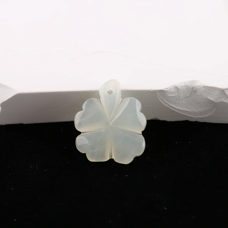 B&F Handmade White Quartz Pendants, Genuine Natural stones beads, Unique Stones for jewelry & DIY Earring Beads