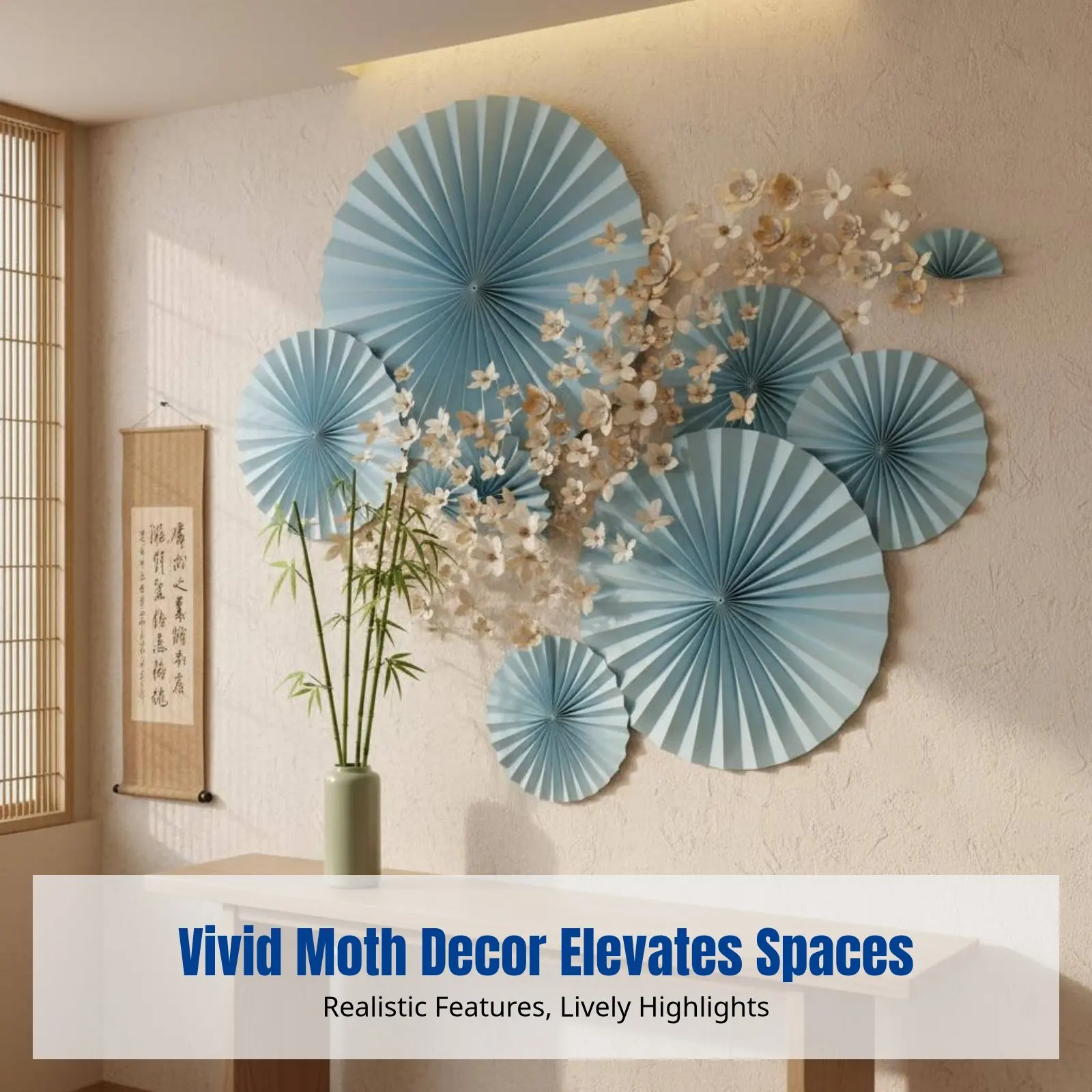 

Набор для творчества в современном китайском стиле: бабочки, реалистичный цветочный декор, композиция для школьной стены своими руками