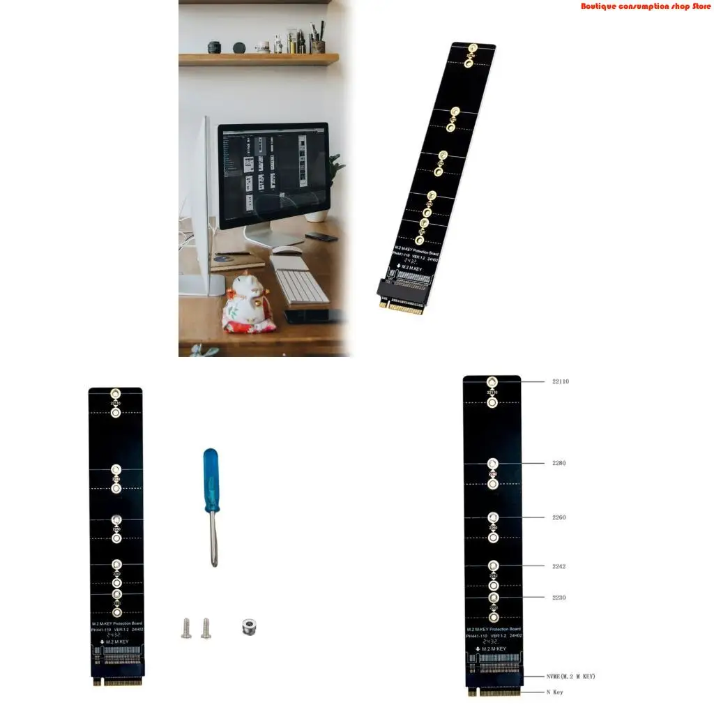 L9NA M.2 NVMe Disk Extension Adapter Card Support PCIE Fast Speed Expand Computer's Capabilities