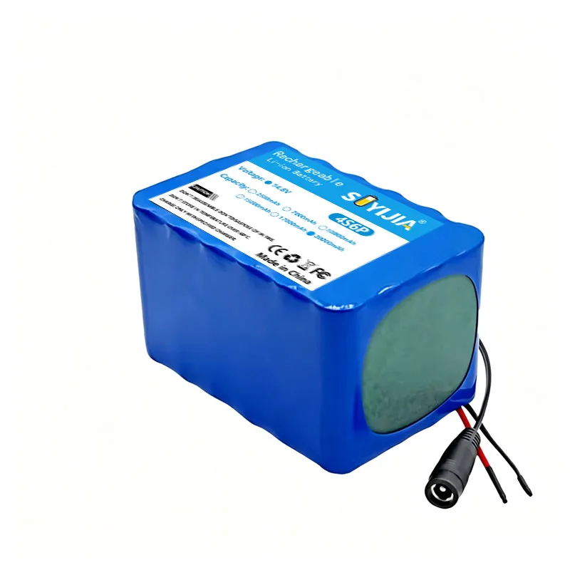 18650 14.8V/16.8V 4S6P 20000mAh Rechargeable Lithium-ion Battery with Built-in BMS for Night Fishing Light Heater Backup Batteri