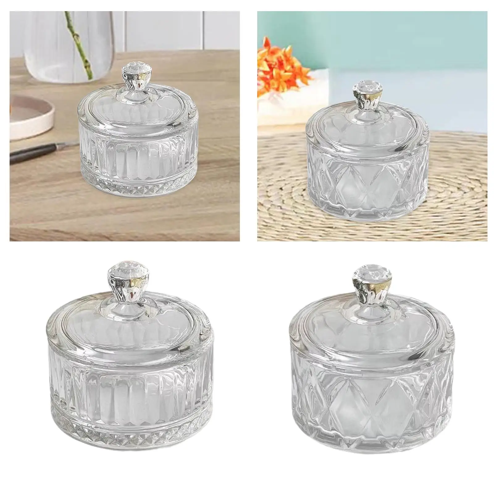 Frasco de doces com tampa, barril transparente, armazenamento, açucareiro, tigela de doces, frasco de biscoitos para casa, aniversário, restaurante, sala de estar