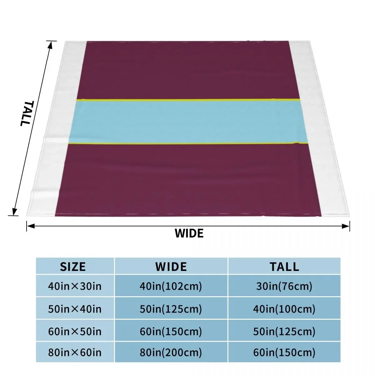 The Clarets Throw Blanket Beach Extra Large Throw Thermals For Travel Blankets