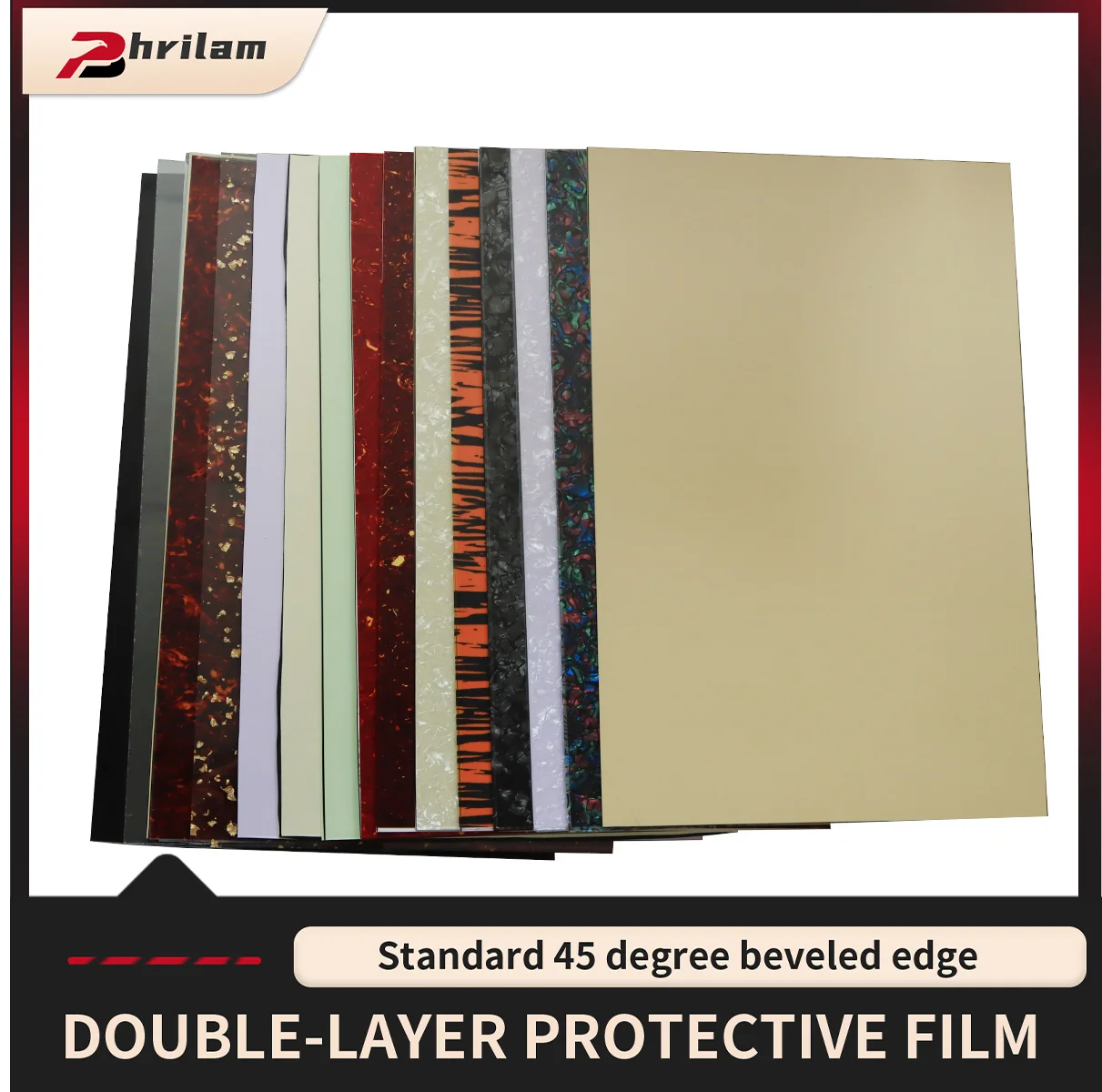 

PHRILAM 11,4x16,9 дюймов, защита для бас-гитары, пустой материал, скребок, щит, электрогитара, бас, сделай сам, 15 цветов на выбор