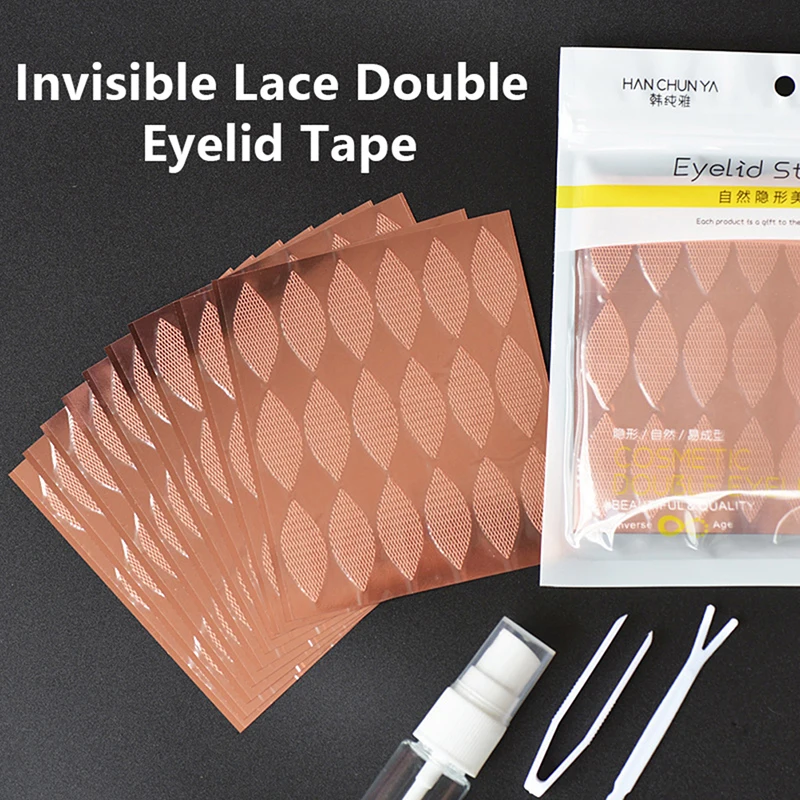 Pegatina Invisible para párpados, tiras de encaje para levantar los ojos, cinta adhesiva doble para párpados, herramientas de cinta para ojos, tamaño M, L, XL