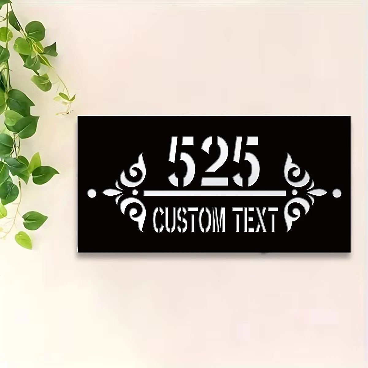 1Pc Custom Coco Beach Number&Text Acrylic House Number Door Street Sign Plaque,Home Room Garden Decor,Birthday Wedding Gift view 4