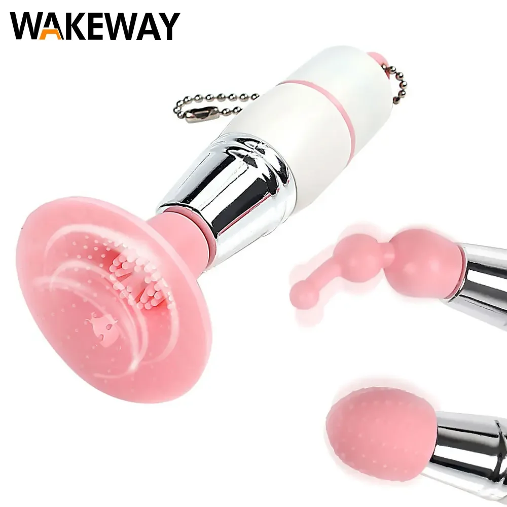 WAKEWAY 3 In 1 Clitoris Stimulator Nipple Stimulation Massager Powerful Vibration Erotic Sex Toys Female Couple/Adult Game